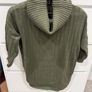 Express Olive Cowl Neck Sweater